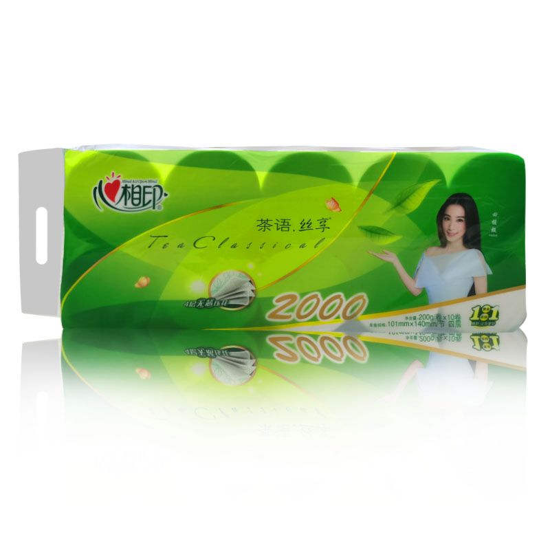 心相印 RW1010 四层2000克实芯卷纸白（10卷/提）（提）