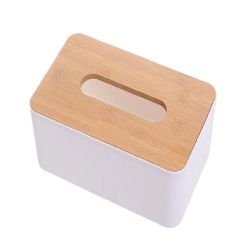 禧天龙  H-8886  简约木盖 方形大号纸巾盒 （ 个）