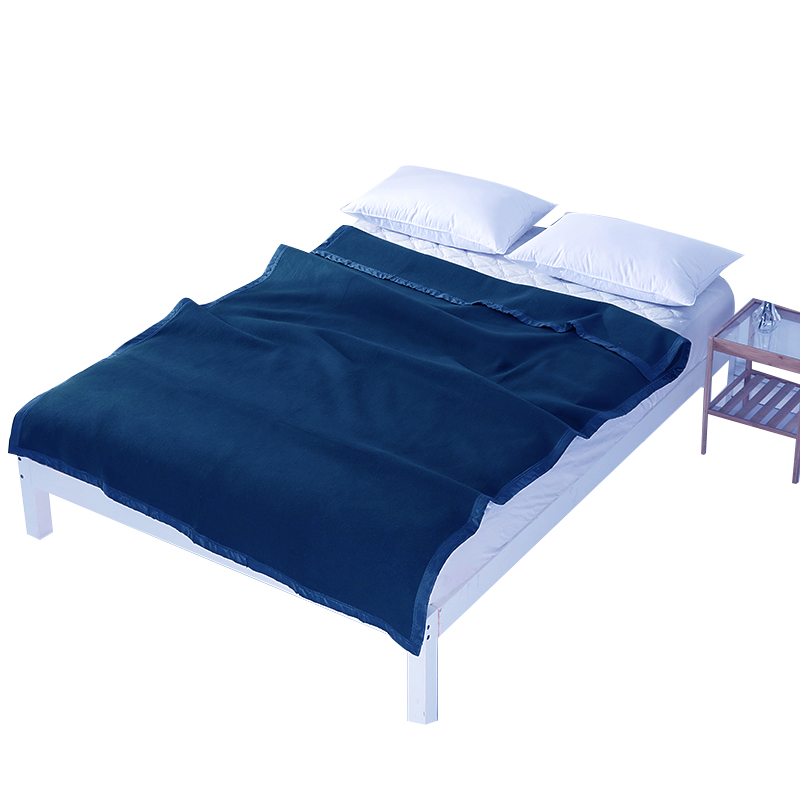 三极户外（Tri-polar） TP2848包边加厚羊毛毯家用单人毯子加厚毛毯 蓝色150*200cm（条）
