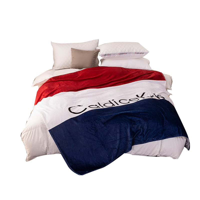 CaldiceKris（中国CK）横条法兰绒毛毯180*200cm CK-JD006(个)