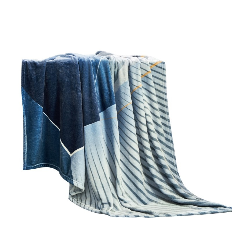 水星家纺尚·光影传奇数码印花法兰绒毯150cm×200cm（单位：条）