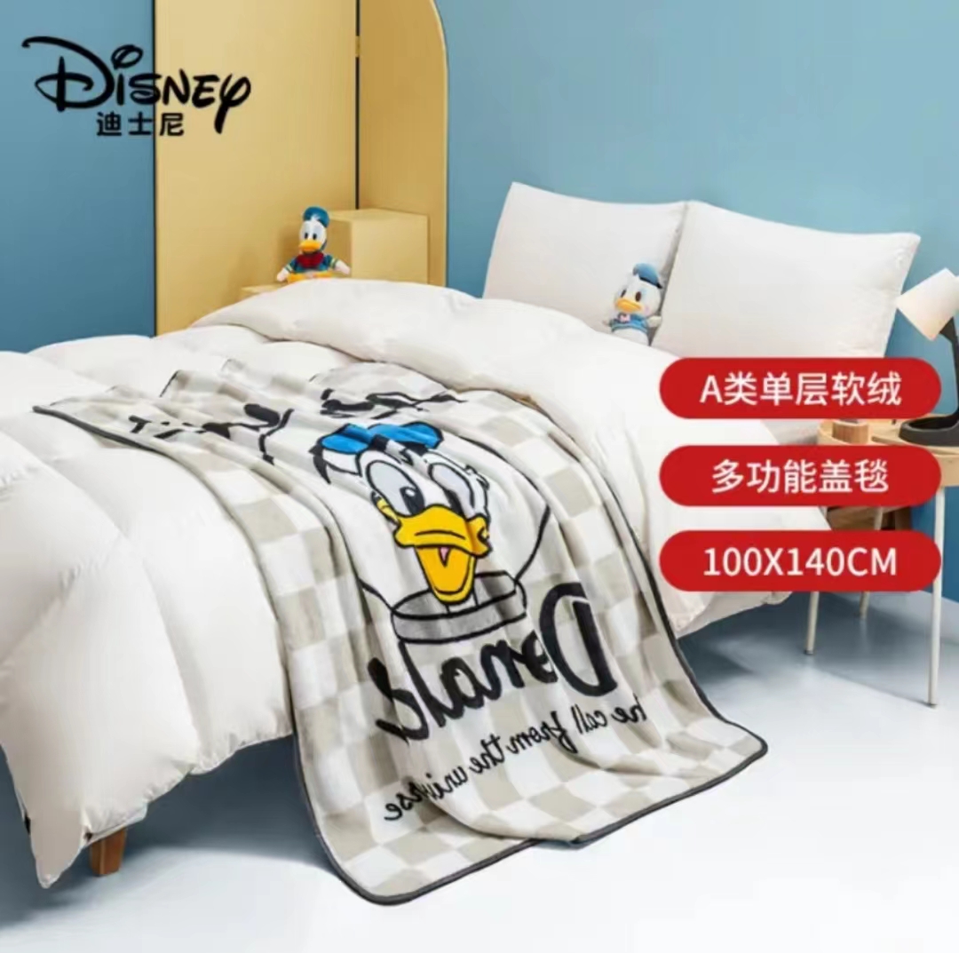 迪士尼（Disney）法兰绒毛毯子办公室午睡毯子婴儿童宝宝云毯太空唐老鸭140*100cm(单位：条)