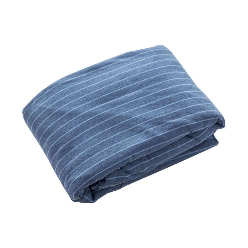 三极户外（Tri-polar）TP2963日式简约纯色天竺棉单个床单 牛仔蓝细条180*230cm（条）
