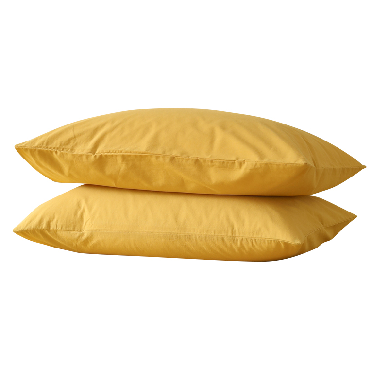 三极户外（Tri-Polar）TP2730全棉色织水洗棉纯色单枕套 48*74cm 姜黄色 （张）