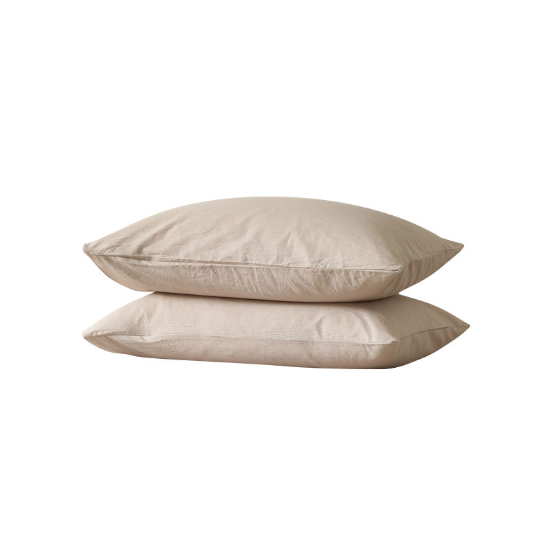 三极户外（Tri-Polar）TP2730全棉色织水洗棉纯色单枕套 48*74cm 米色 （张）