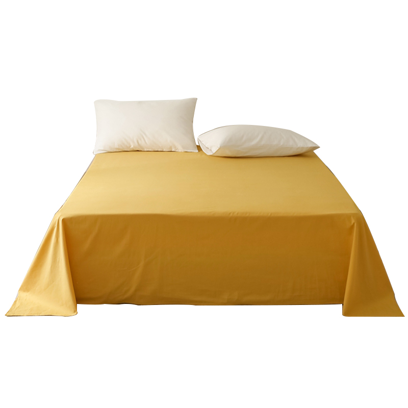 三极户外（Tri-Polar）TP2730全棉色织水洗棉纯色单床单 180*230cm 姜黄（条）
