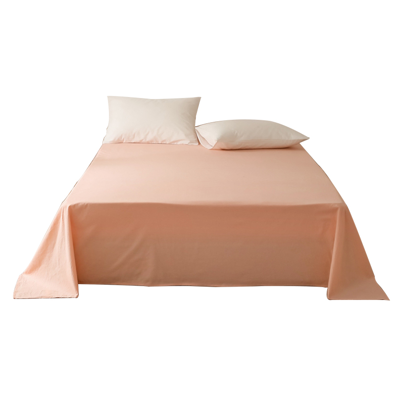 三极户外（Tri-Polar）TP2730全棉色织水洗棉纯色单床单 240*270cm 粉色（条）