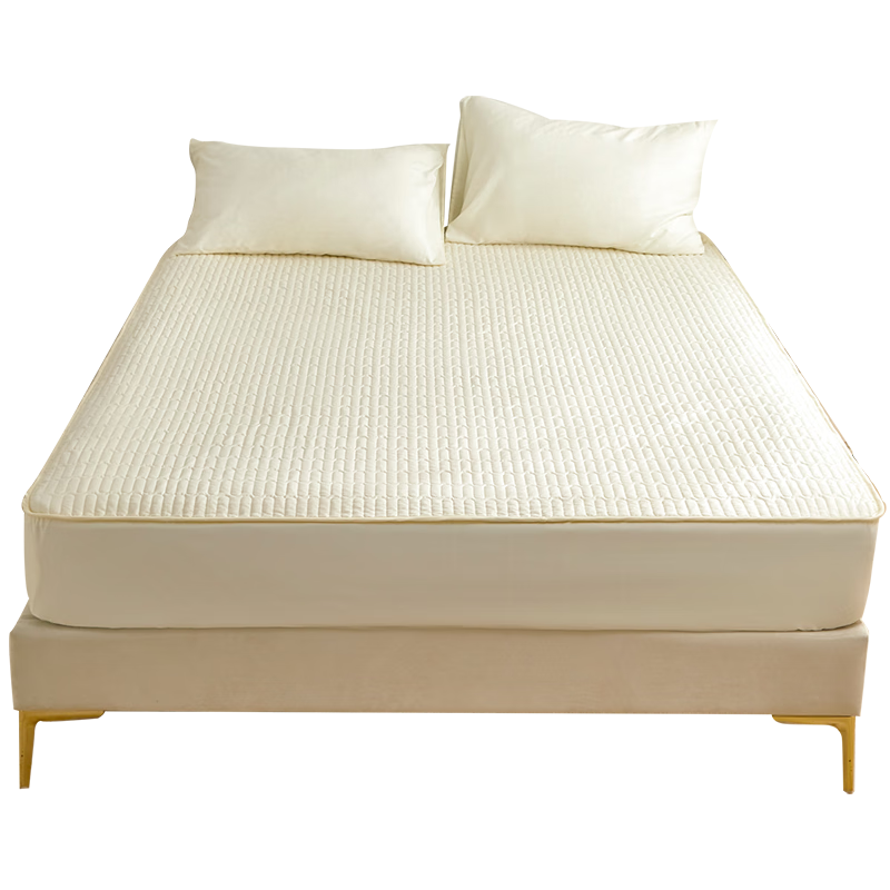 多喜爱全棉大豆纤维可水洗印花床垫床笠保护套床罩 软床褥床垫子1.8x2米(条)