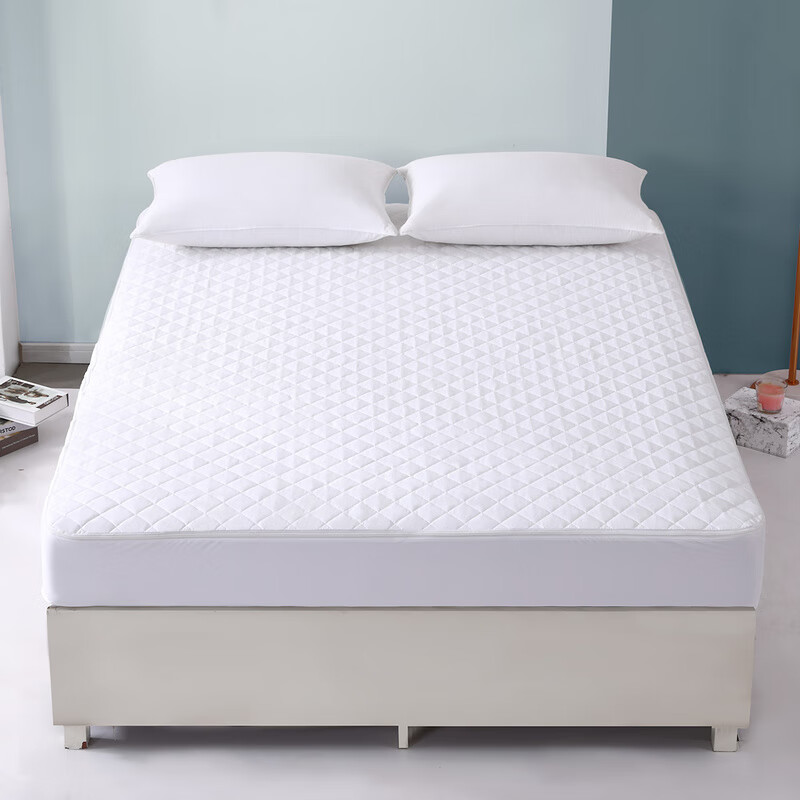 水星家纺 纯棉全包式学生软床垫保护垫宿舍软床褥子可折叠水洗150×200cm(张)