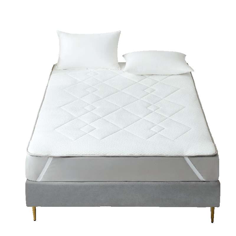罗莱家纺 床垫床褥子双面抗菌面料双人可折叠软垫 白色1.5米床(条)