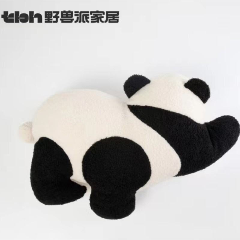 野兽派熊猫嘭嘭120*150CM二合一法兰绒抱枕+毛毯（单位：个）