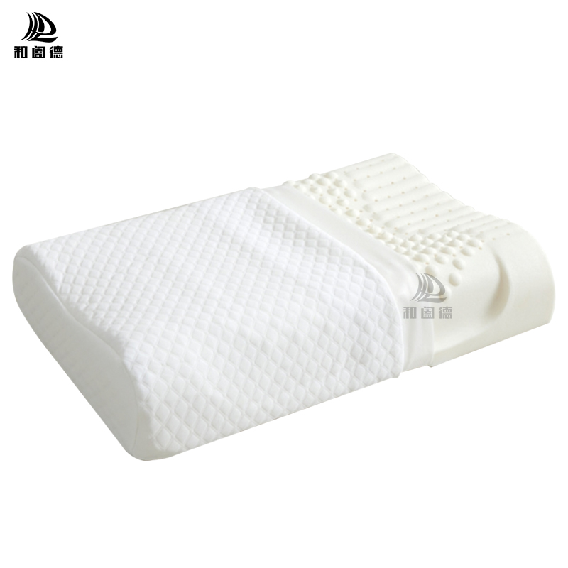 和阖德 泰国天然乳胶枕芯 93%乳胶单人枕 纯色 350*550mm（个）