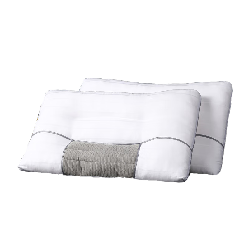 水星家纺面料升级荞麦枕头枕芯荞麦皮枕头成人对装全棉抗菌74*48cm						(只)