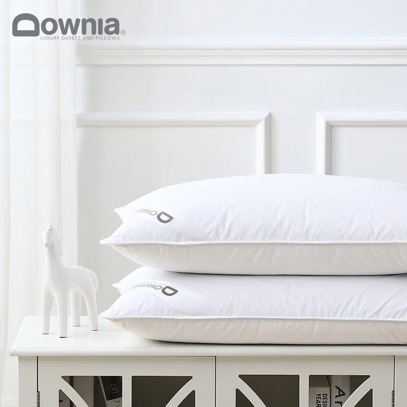 Downia澳洲枕芯 洲际五星级酒店同款 90%白鸭绒枕羽绒枕头低枕 74*48cm(个)