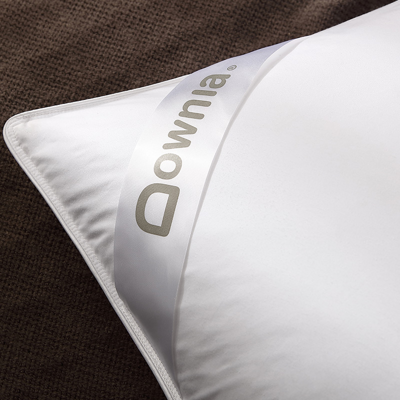 Downia澳洲枕芯 希尔顿五星级酒店同款羽绒枕头 90%白鹅绒中枕 74*48CM(个)
