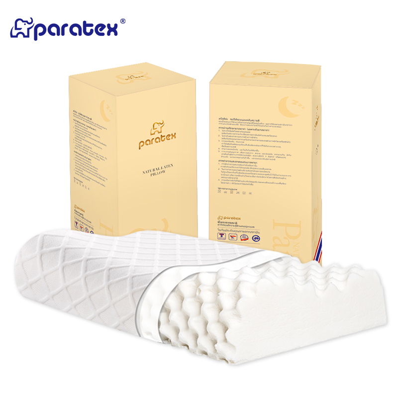 paratex颗粒按摩波浪枕 泰国原装进口天然乳胶枕头 94%乳胶含量 抗菌款(个)