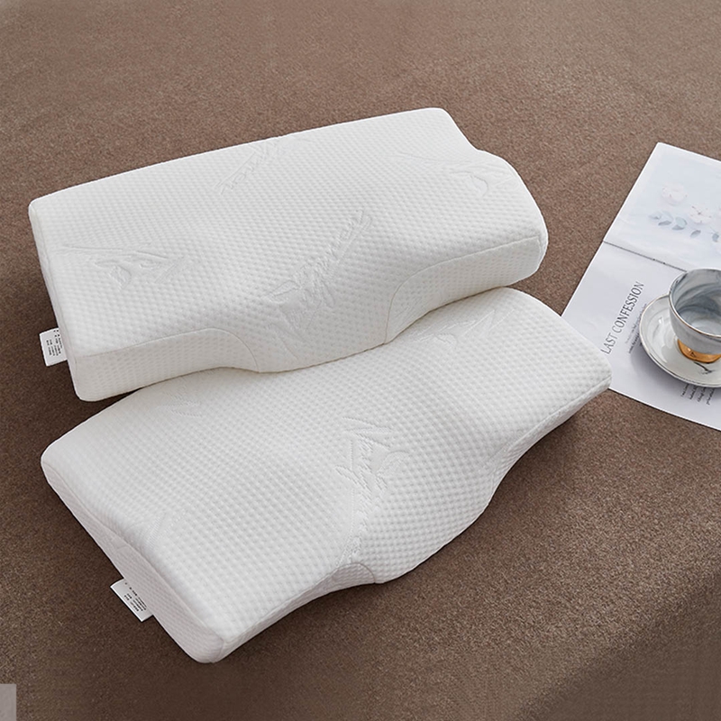 愉悦之家  H蝶形记忆枕（两只装）50x30x6/10cm 白色 (单位：对)