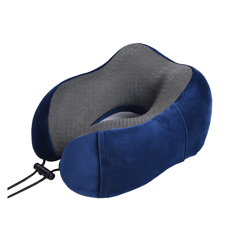 三极户外（Tri-Polar）TP1230U型枕记忆棉旅行枕头护颈枕汽车飞机午睡护颈枕磁布U形枕 磁布+柔绒+眼罩耳塞 藏青色（个）