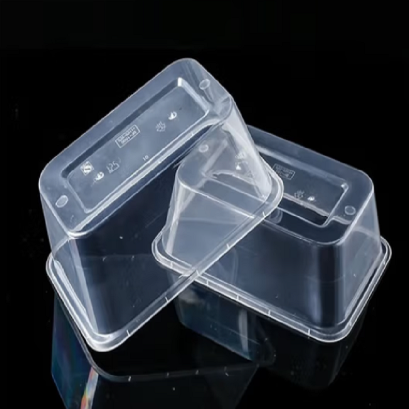 鑫龙竹友一次性塑料打包盒小吃米饭盒800ML （件）