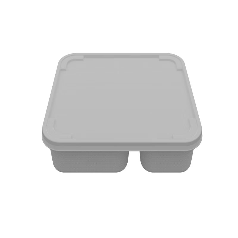 风之晨曦 FZCX-M-16 一次性可降解环保带盖餐盒50个/包 三格餐盘232*198*39.1(MM) (单位：包)