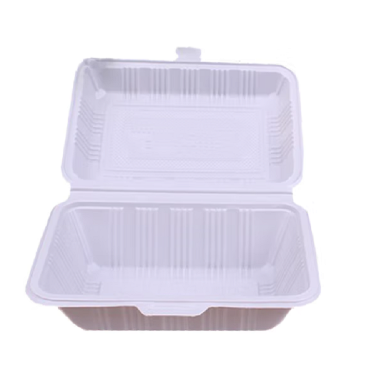 Homeglen 一次性塑料快餐盒白色可降解饭盒450ML 240个装（件）