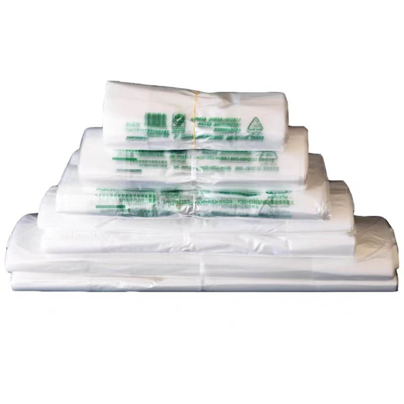 德隆/加厚手提式塑料袋/食品袋440mm*（300+60）mm*0.025mm/（100个）（单位：卷）