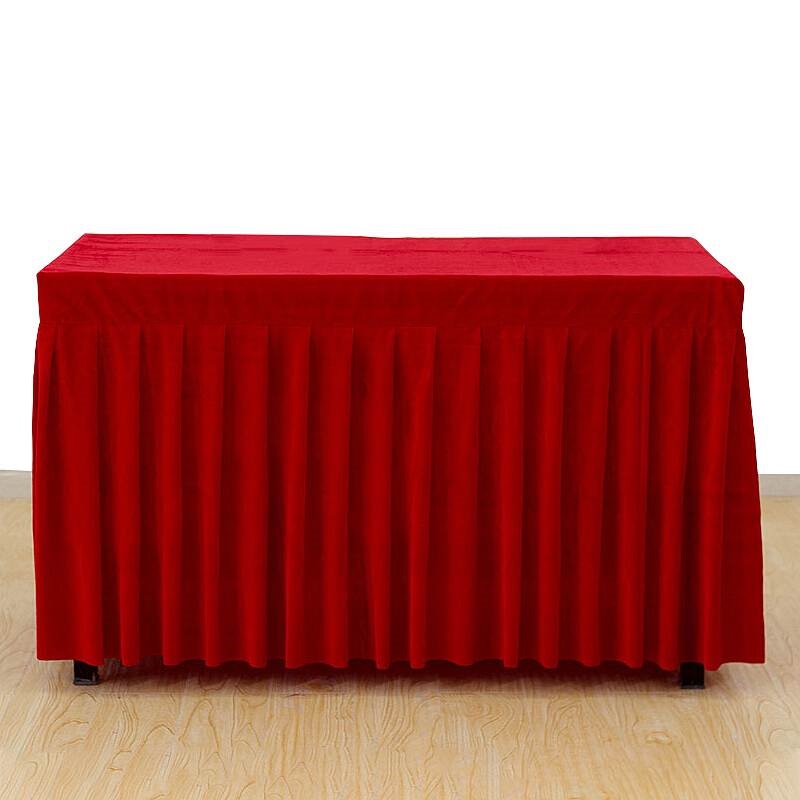 博采定制 红绒桌布 宽4米长8米（块）