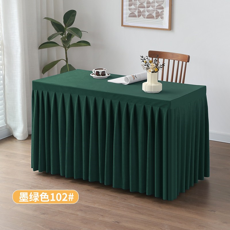 展娜 定制纯色会议桌布 墨绿色 桌子尺寸60*240*75cm（计价单位：张）