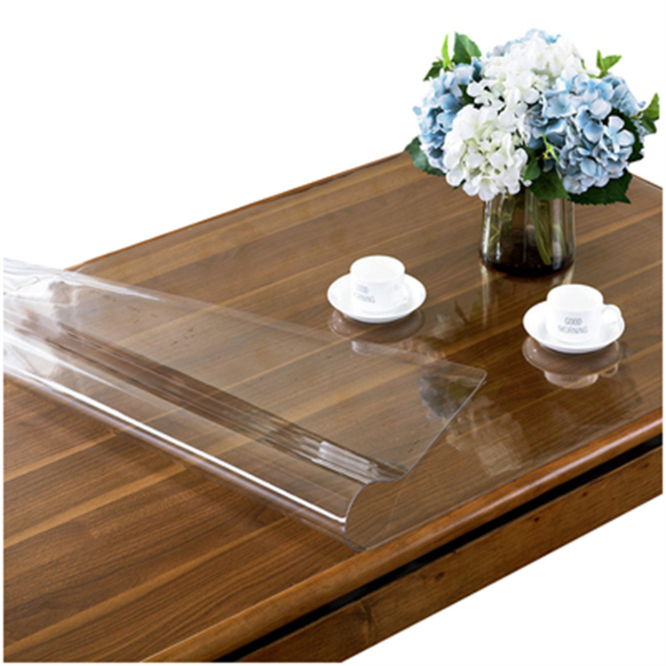 利方家居 桌垫 PVC水晶板 压纹软玻璃 1000*1000*1mm 修圆角 透明色(块)