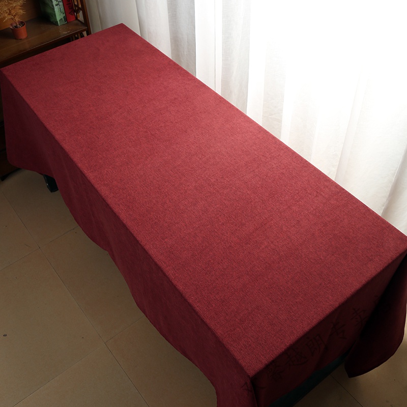 国产4.8*1.1m酒红色桌布（张）