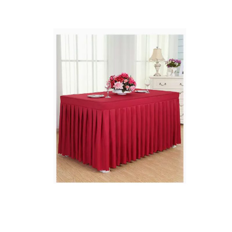 忒爱长12宽0.85高0.8米 桌布 台裙 围挡 红色 （单位：块）