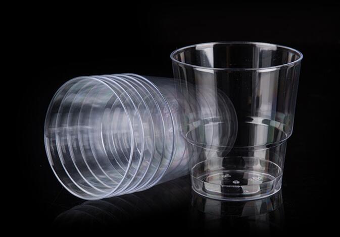 国产一次性塑料杯绿丰水晶杯200ml50只/包（包）