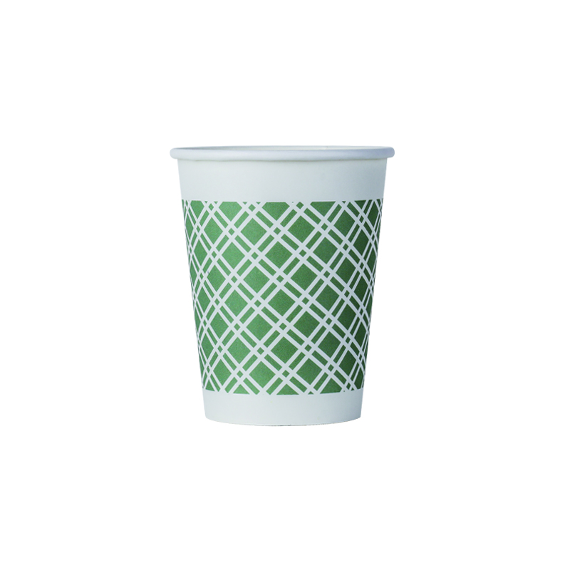 诺上JS93026纸杯(绿)250ml(100只/袋)