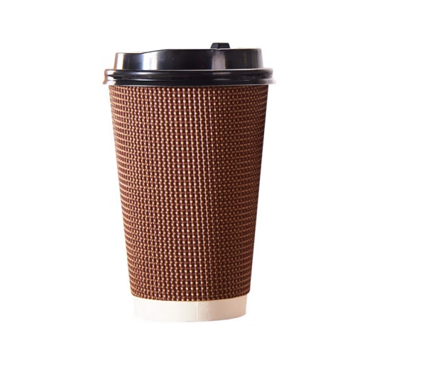 益好 14盎司 纸杯（400ml）咖啡杯+高盖 (90*110*60mm) 可定制logo 500个/箱（箱）