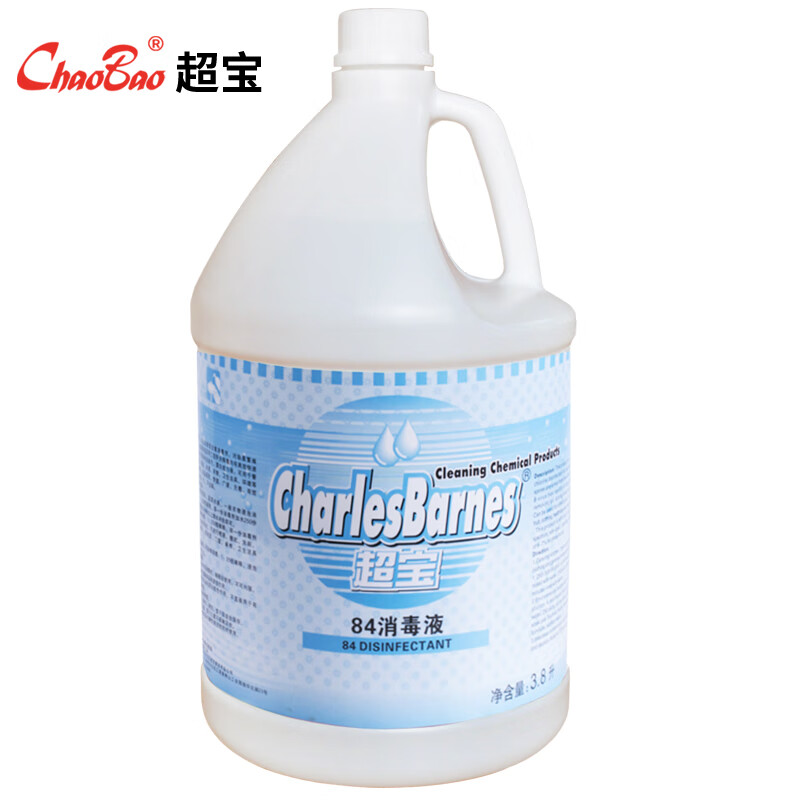 超宝（CHAOBAO）消毒液含氯消毒清洁剂漂白水消毒水 3.8L（瓶）