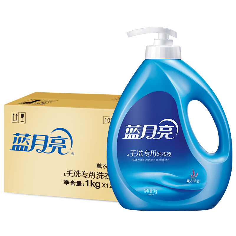 【整箱】蓝月亮 手洗专用洗衣液（薰衣草香）1kg/瓶