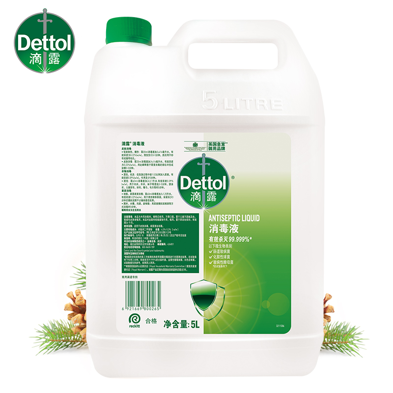 滴露（Dettol）消毒液5L（瓶）