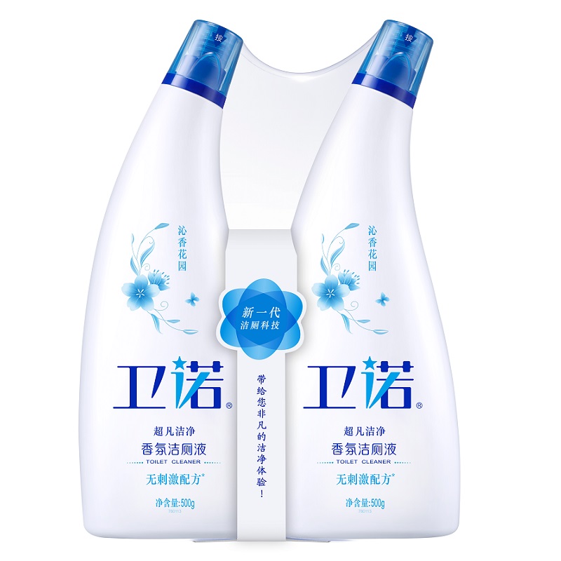 蓝月亮卫诺沁香花园香氛洁厕液500g×2瓶（单位：组）