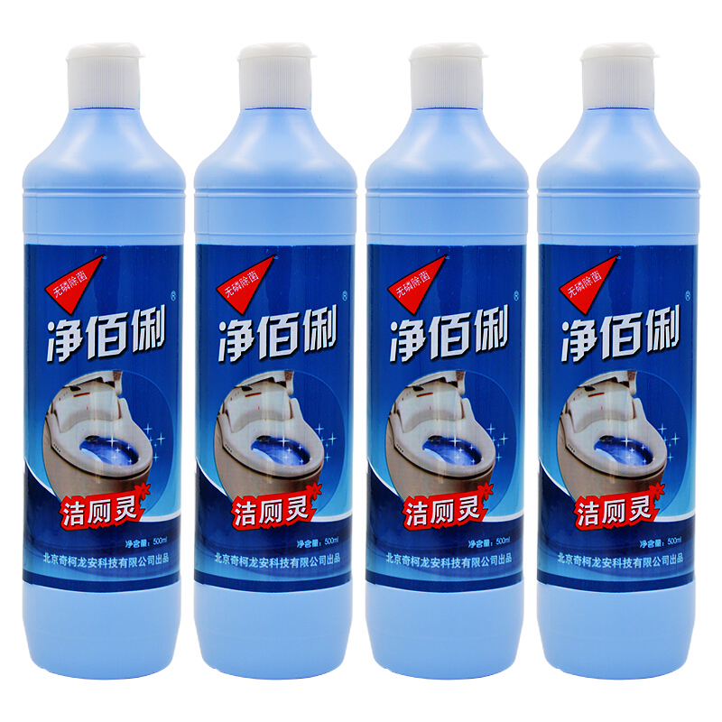 净佰俐 JINGBL 洁厕灵 500G×4瓶 蓝色（瓶）