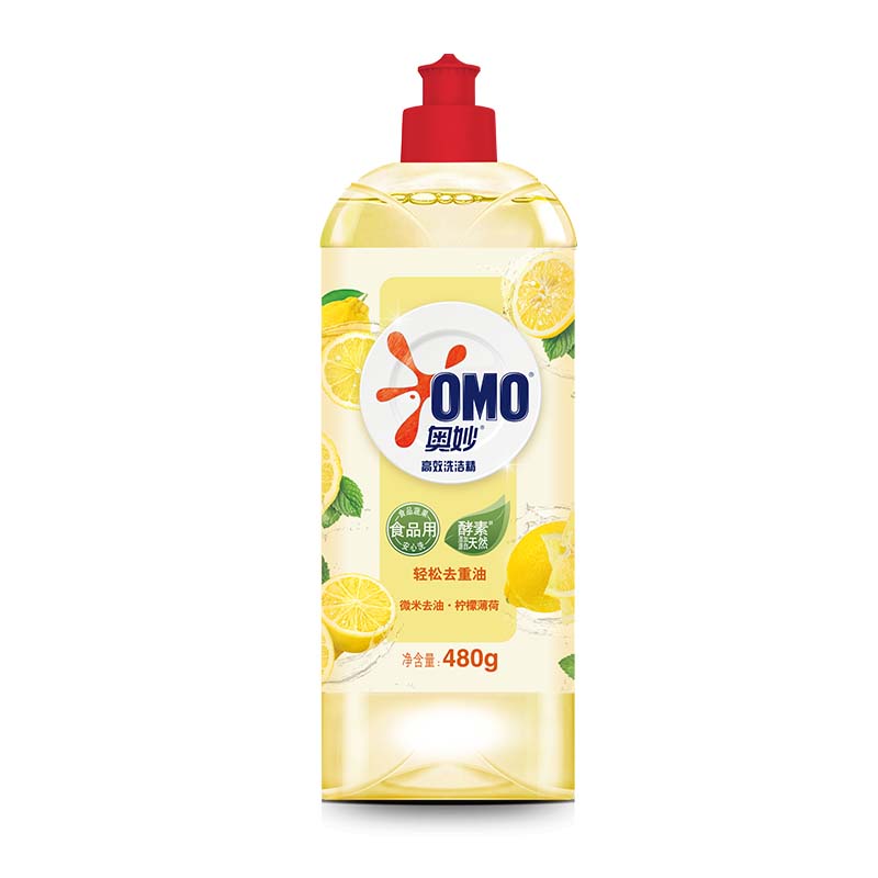 奥妙（OMO）洗洁精柠檬去油480g（单位：瓶）