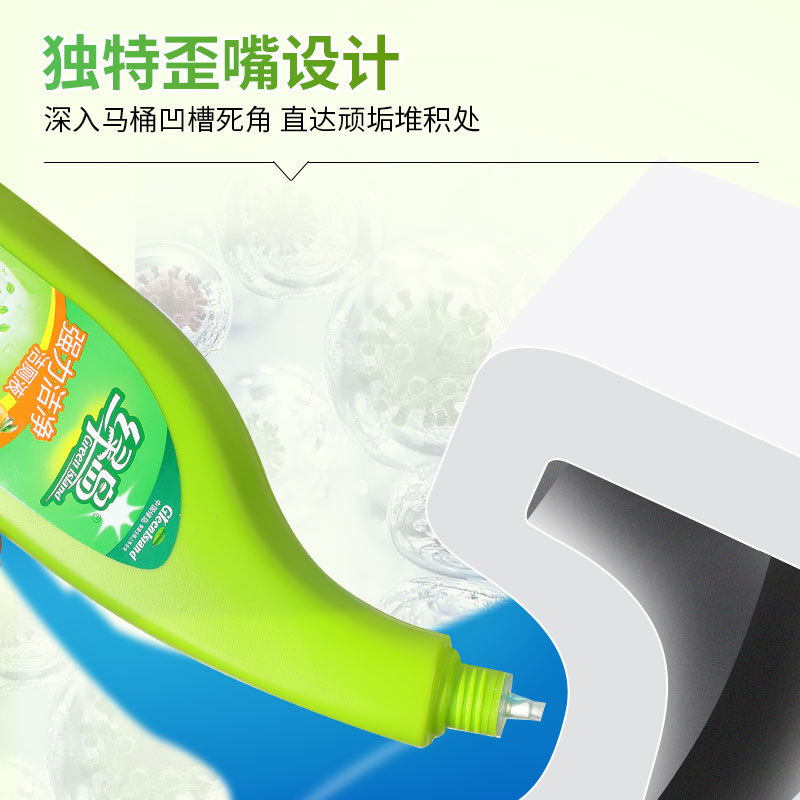 绿岛LD078-2强力洁净洁厕液（2019版） 柑橘清香750g （瓶）