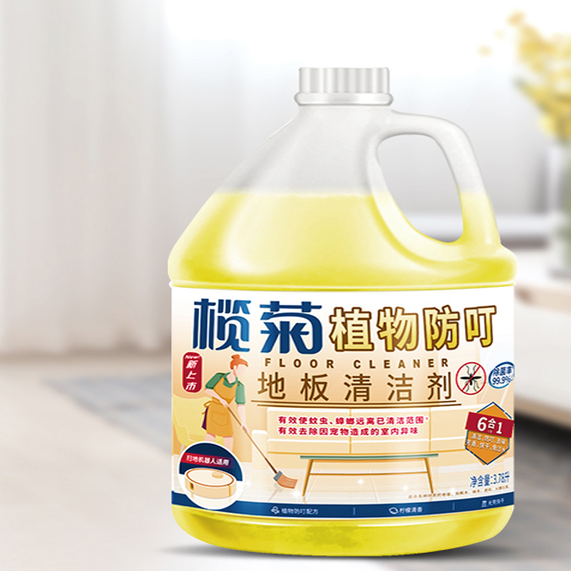 榄菊 除菌植物防叮地板清洁剂 3.78L柠檬清香（单位：瓶）