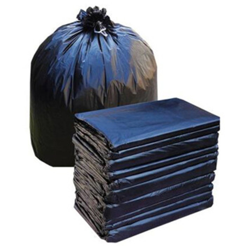 博采 平口垃圾袋 110*100cm 黑色 加厚款 100只/包（包）