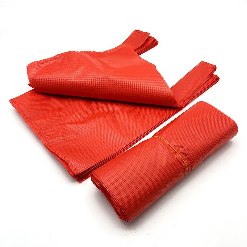 汉管家 HGJ-JF4 红色手提式垃圾袋 20*32*1.8cm 100个/扎（单位：扎）