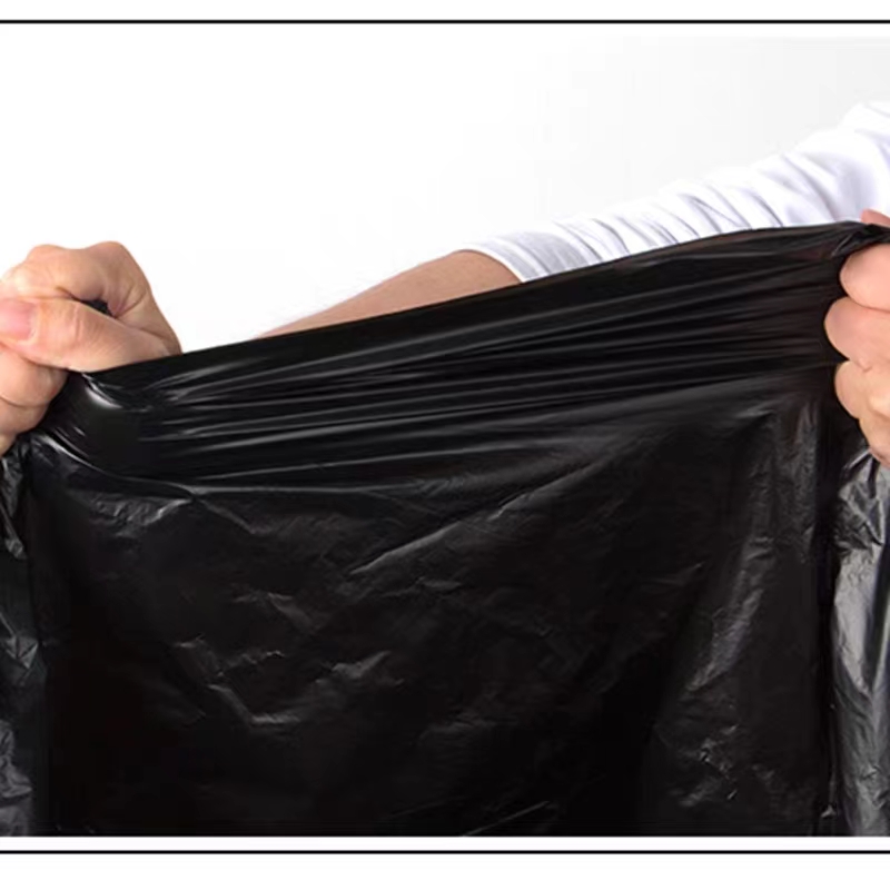 奇正 120cmx140cm垃圾袋加厚3.5丝灰色平口式黑色（单位：条）