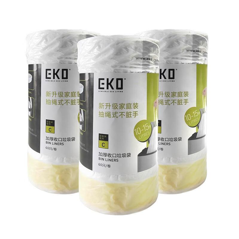 EKO EK33803 10-15L 20个/卷 1卷/包 自动收口垃圾袋 (计价单位：包) 白色