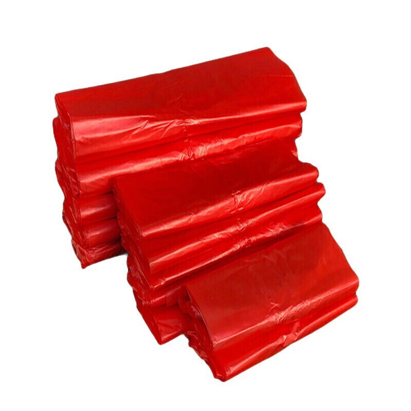 花蓓诗36*58cm红色加厚食品塑料袋一次性打包胶袋100个/捆（单位：捆）