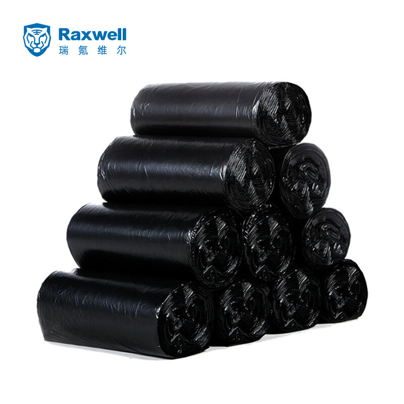 Raxwell/RJRP0002加厚垃圾袋50*60cm黑色30只/卷（单位：卷）