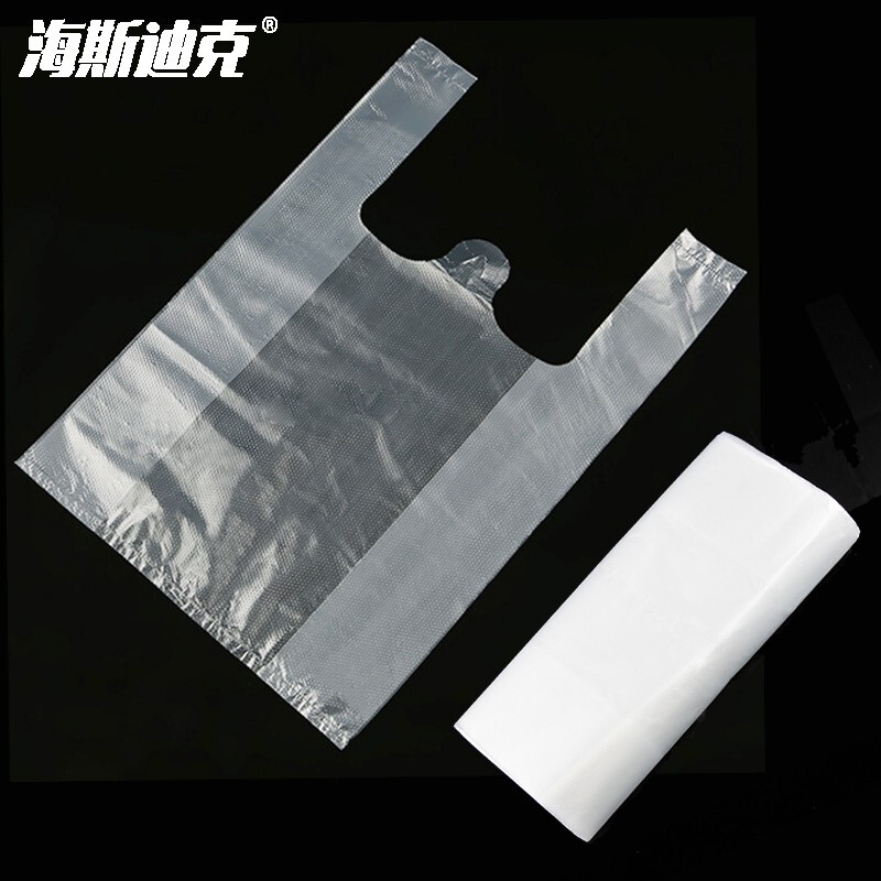 海斯迪克HKY-207加厚白色塑料袋透明垃圾袋32*50cm100只/包（单位：包）