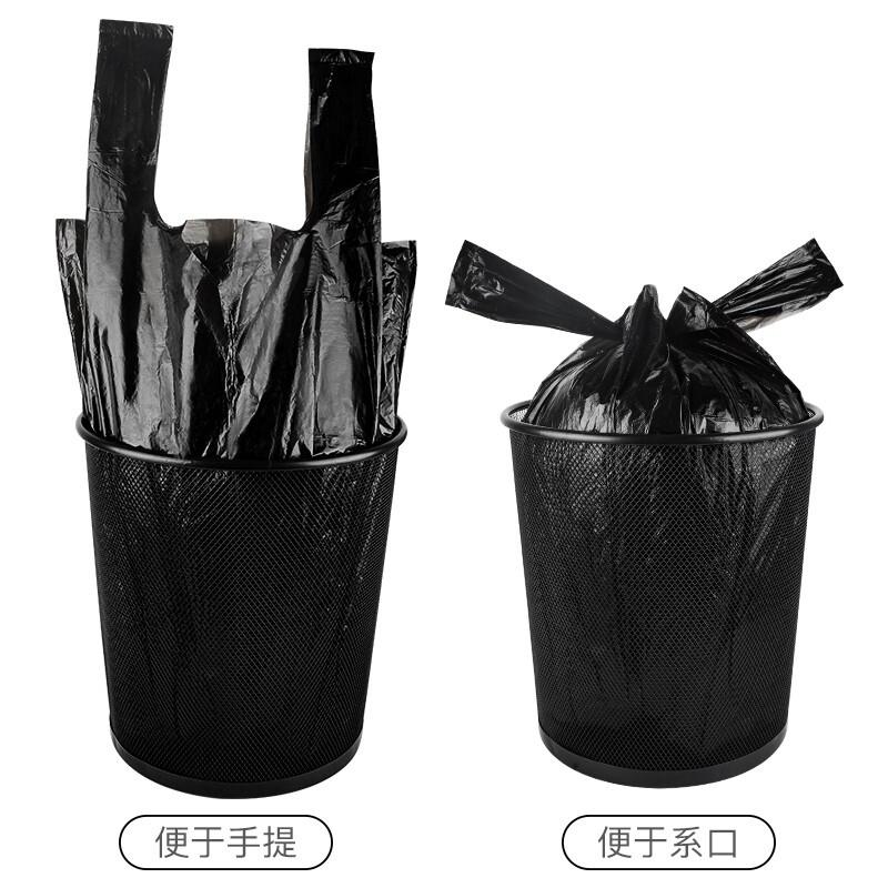 尚岛宜家背心式加大加厚垃圾袋60只 55*70cm*3卷 黑色（单位：组）